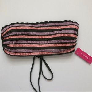 NWT xhilaration strapless bandeau bathing suit top size large